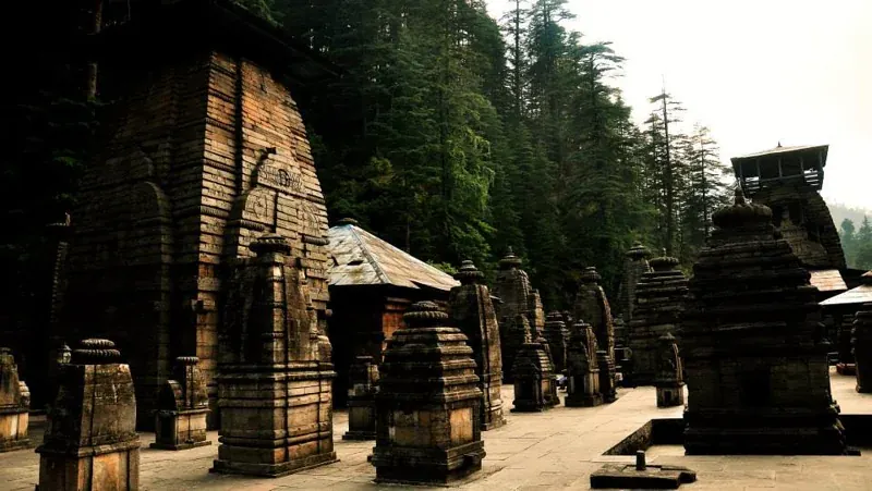 Jageshwar temple complex · archive photo of one stop on the route